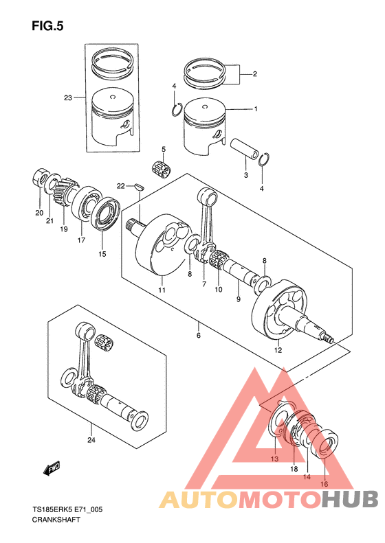 Вал коленчатый
