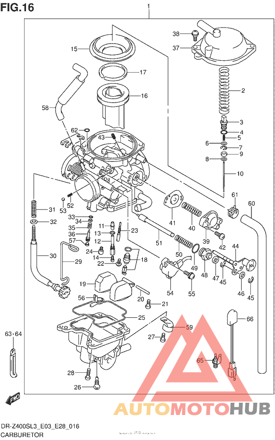 Carburetor (Dr-Z400Sl3 E03)