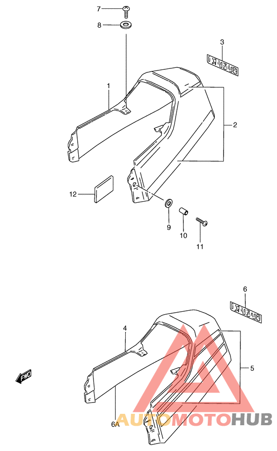 Обтекатель сидения