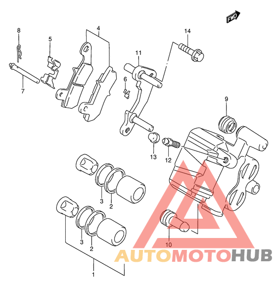 Задний суппорт