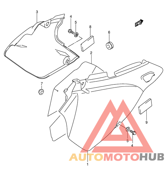 Обтекатель задний