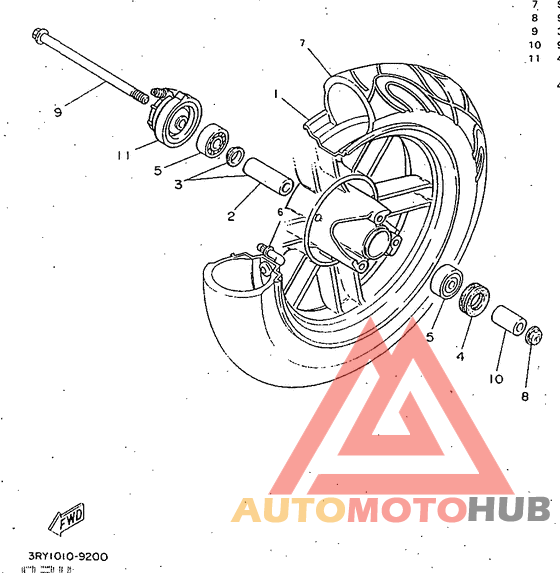 Переднее колесо