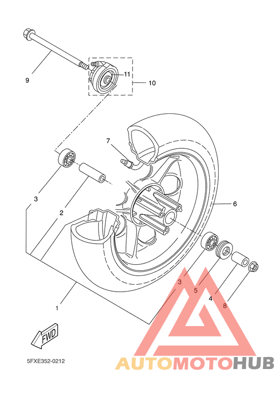 Переднее колесо