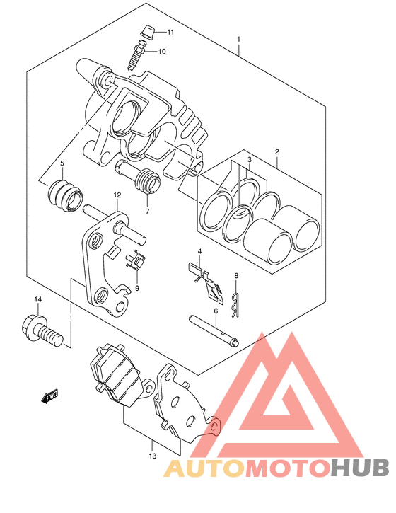 Передний суппорт