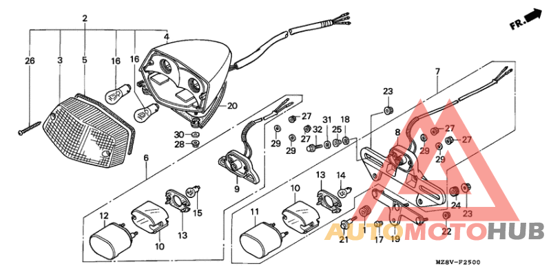 Taillight unit ass`y