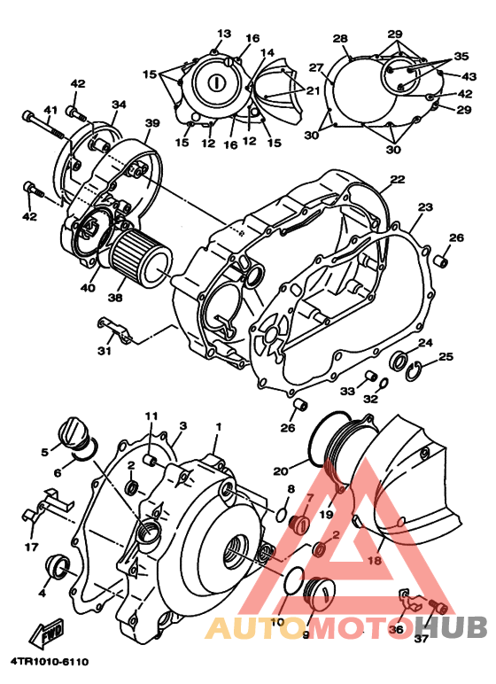 Crankcase cover ass`y  (v