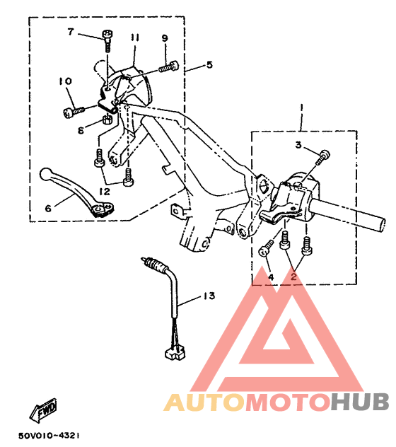 Handle switch. lever