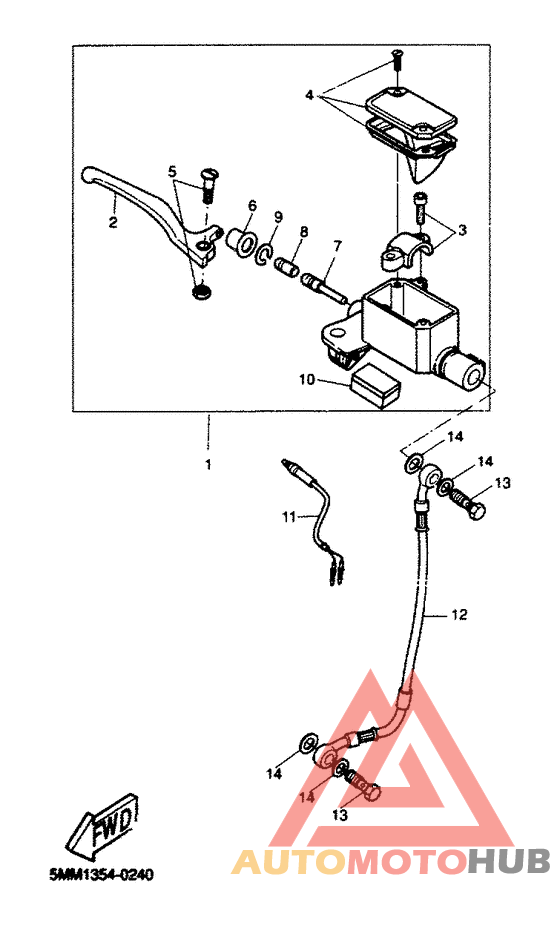 Maitre-cylinder avant