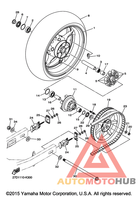 Переднее колесо