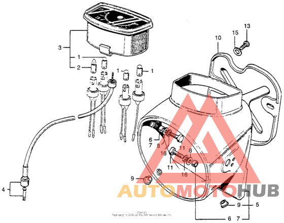Ca175 headlight case