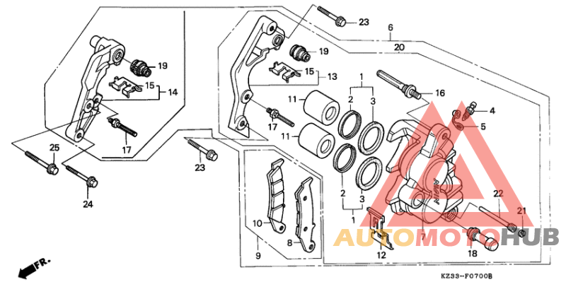 Передний суппорт