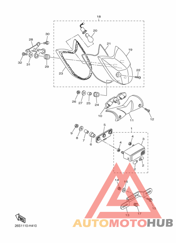Taillight unit ass`y