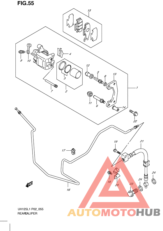 Задний суппорт