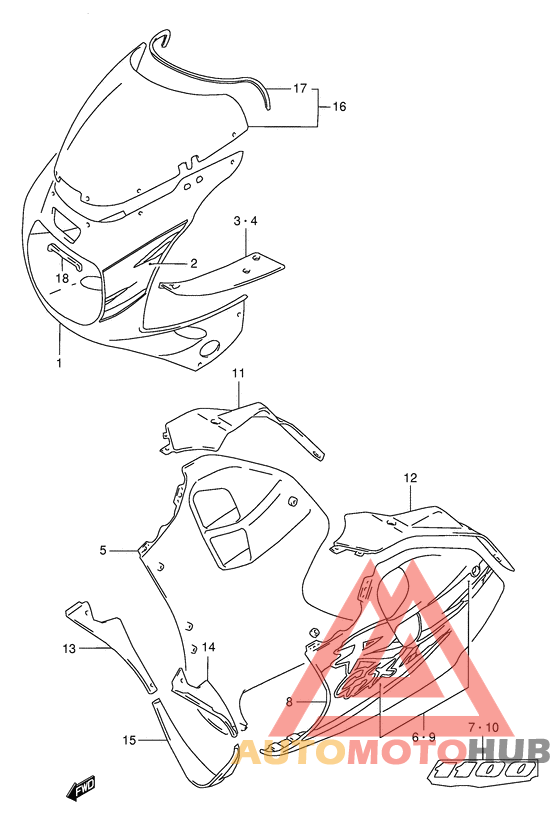 Cowling body