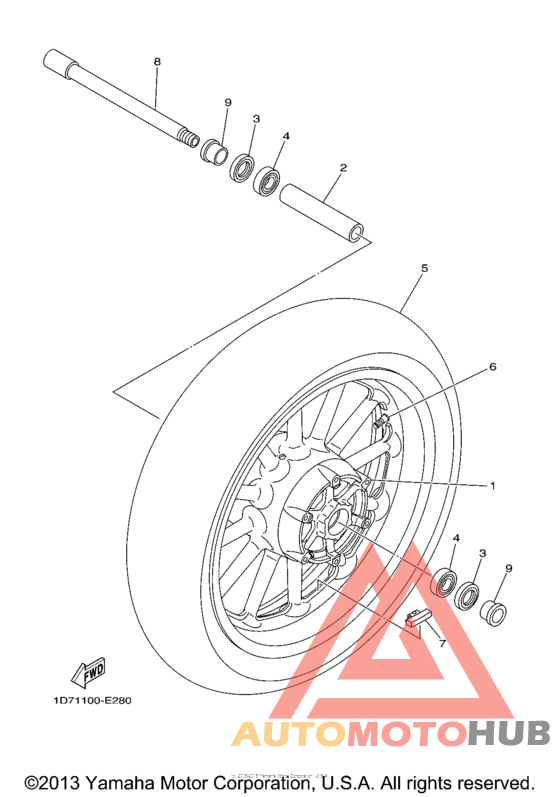 Переднее колесо
