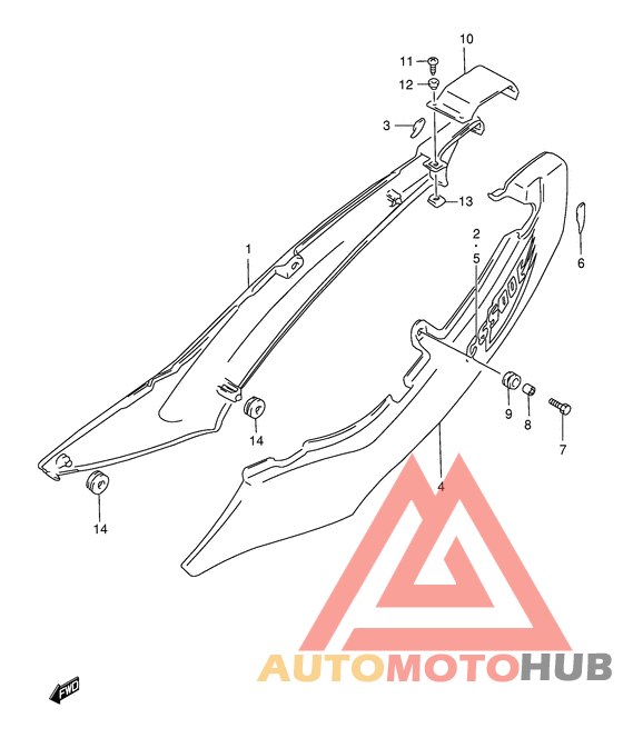 Обтекатель задний