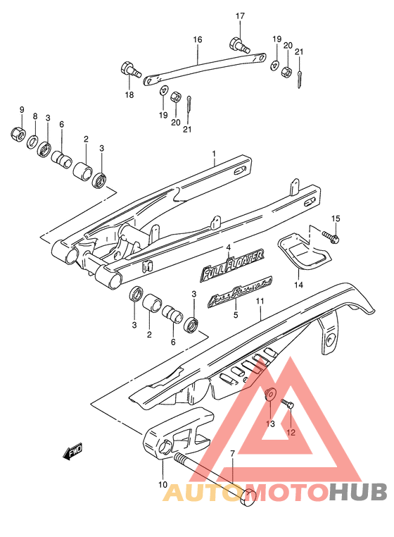 Маятник задний