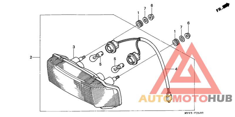 Taillight unit ass`y