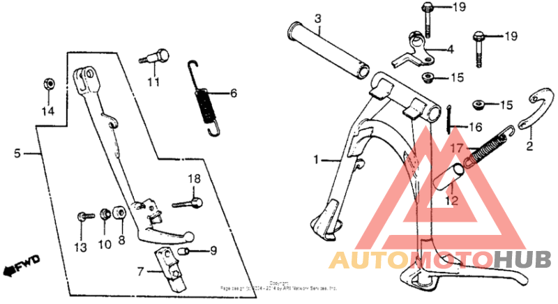 Main stand + side stand