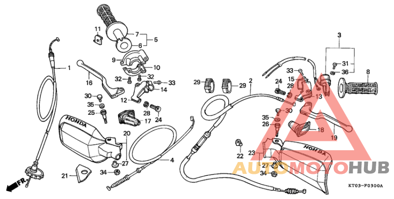 Handle lever/switch/ cable