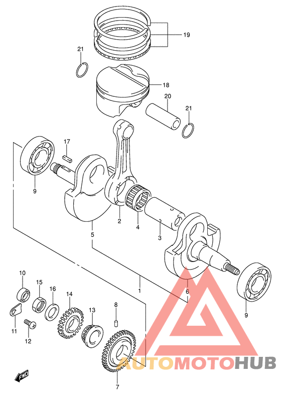 Вал коленчатый