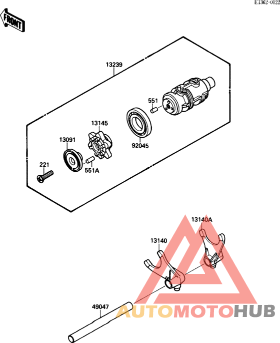 Change drum/shift fork