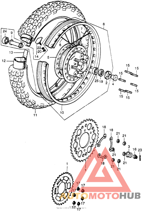Переднее колесо