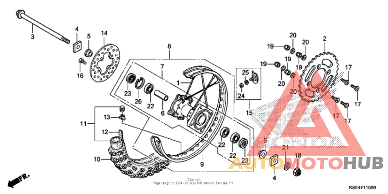 Переднее колесо
