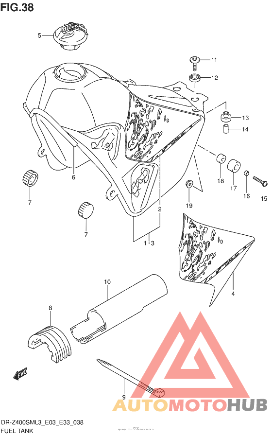 Fuel Tank (Dr-Z400Sml3 E03)