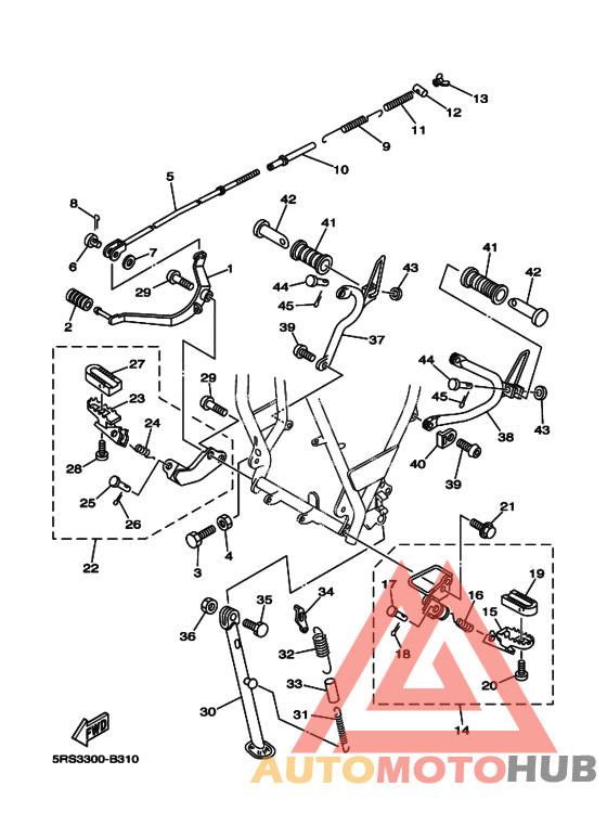 Support & repose pied