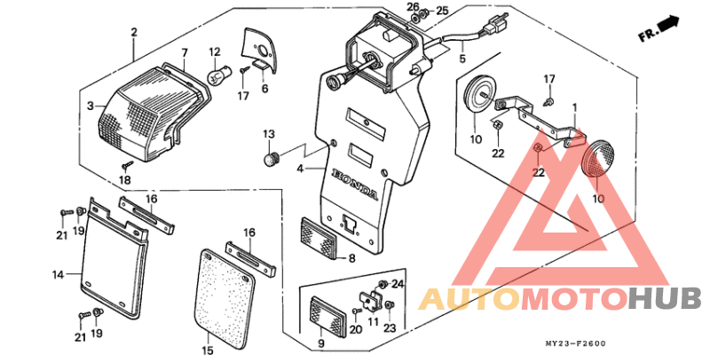 Taillight unit ass`y