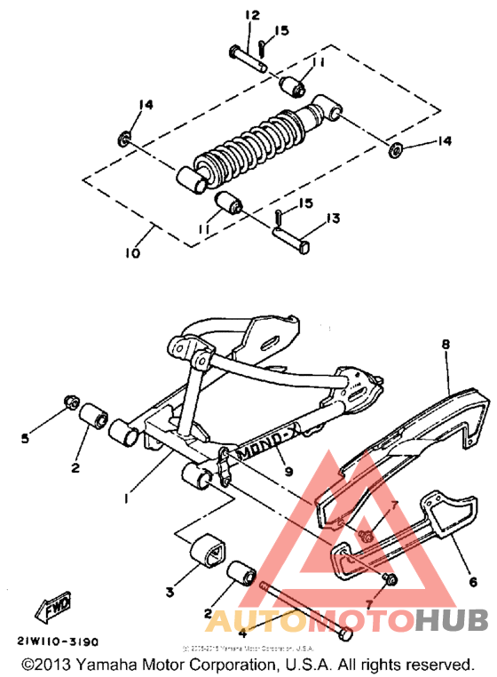 Swing arm - rear shocks