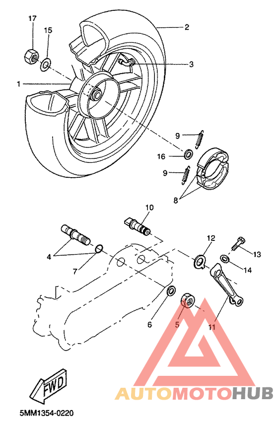 Переднее колесо