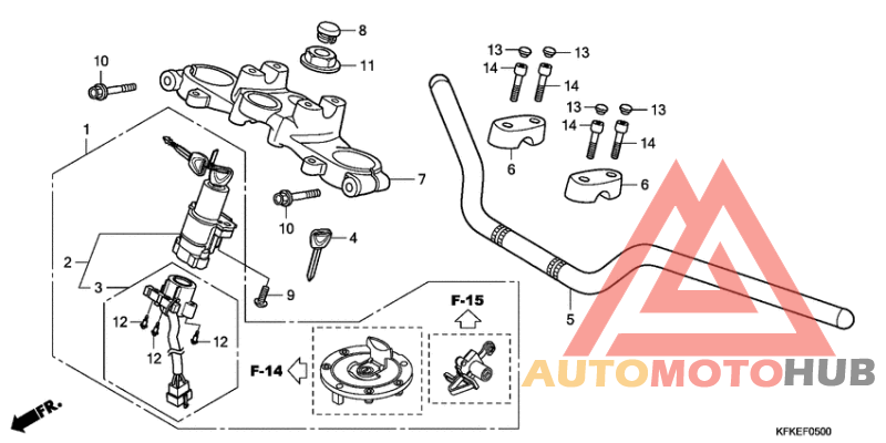 Handle pipe/top bridge