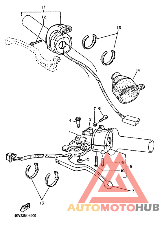 Handle switch. lever