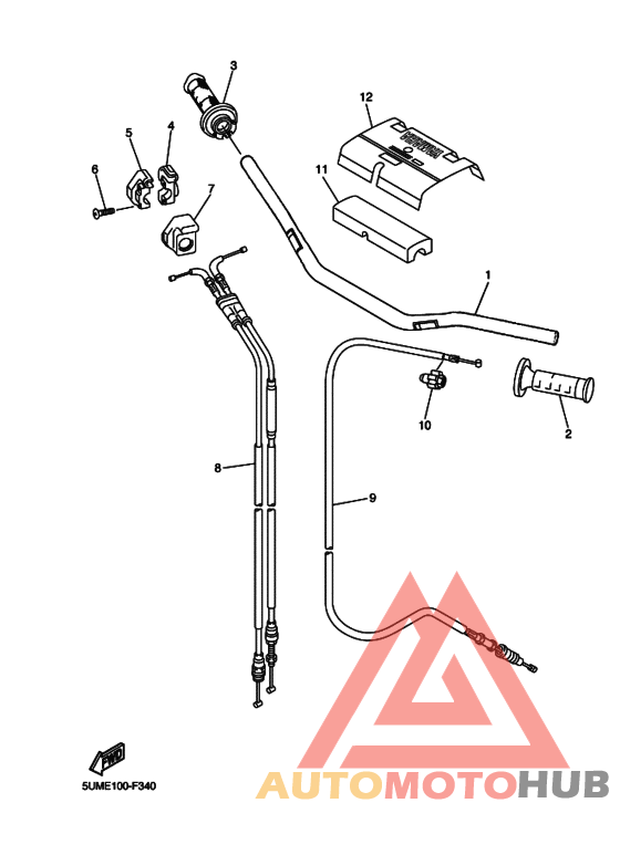 Steering handle & cable