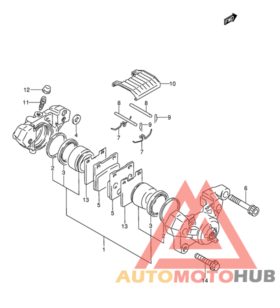 Задний суппорт