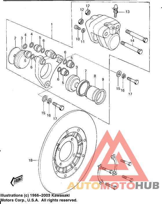 Передний суппорт