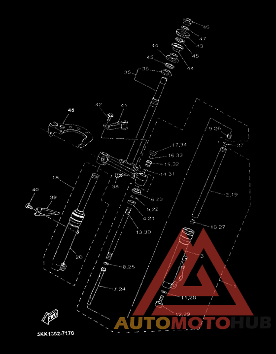 Вилка передней оси