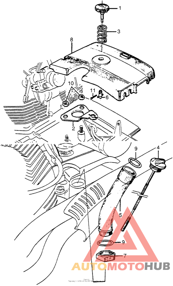 Upper crankcase cover