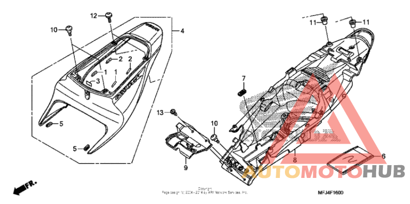 Задний обтекатель