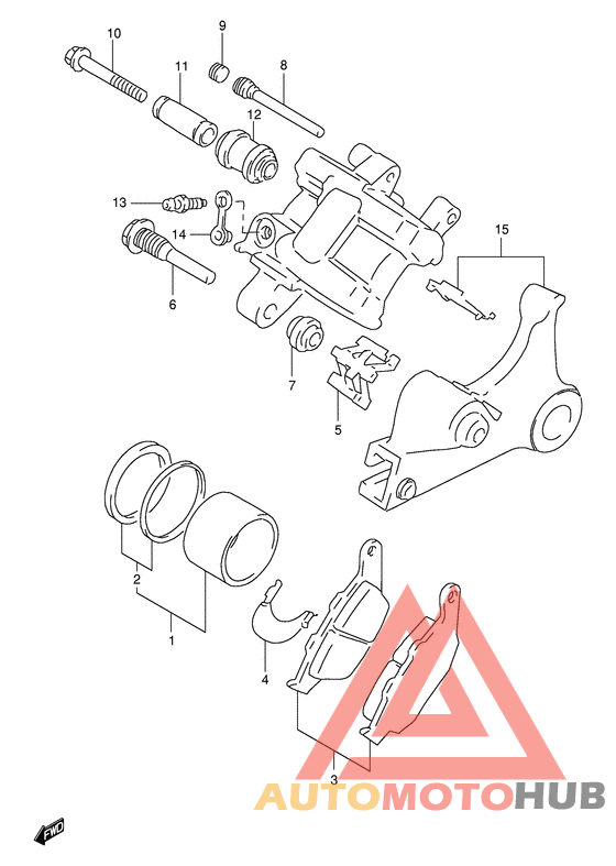Задний суппорт