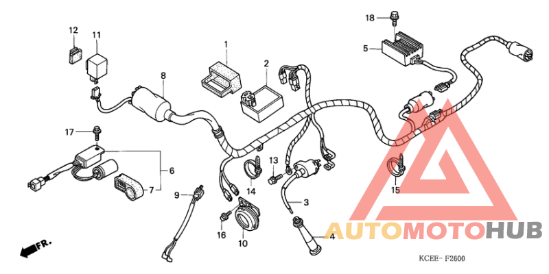 Wire harness/ignition coi l