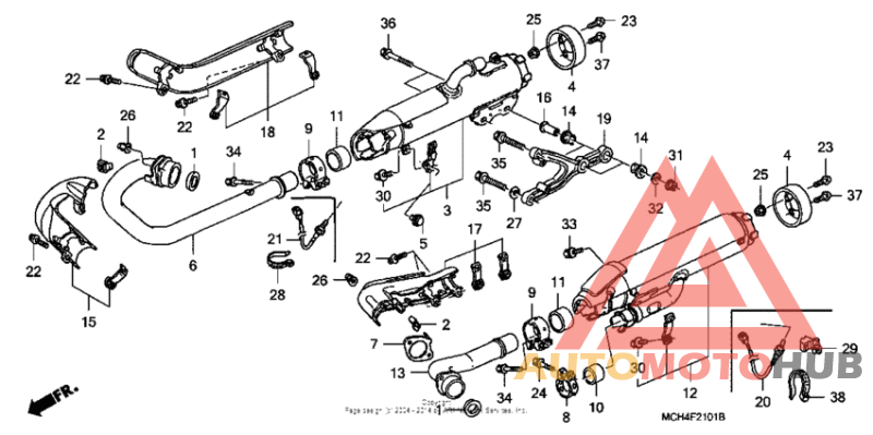 Muffler (vtx1800f)