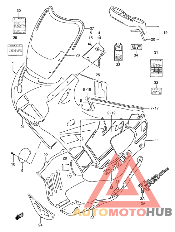 Cowling body