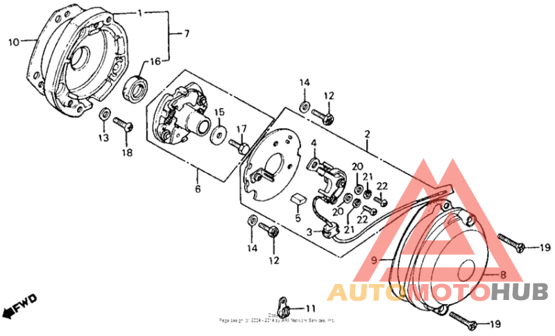 Ignition points + spark advancer 80-81
