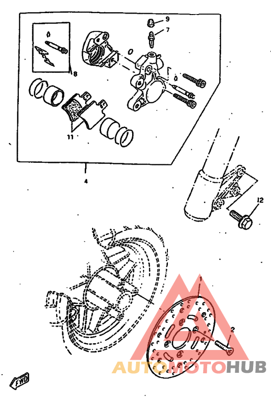 Передний суппорт