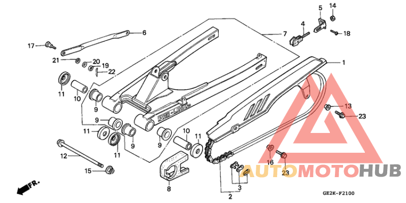 Swingarm/chain case