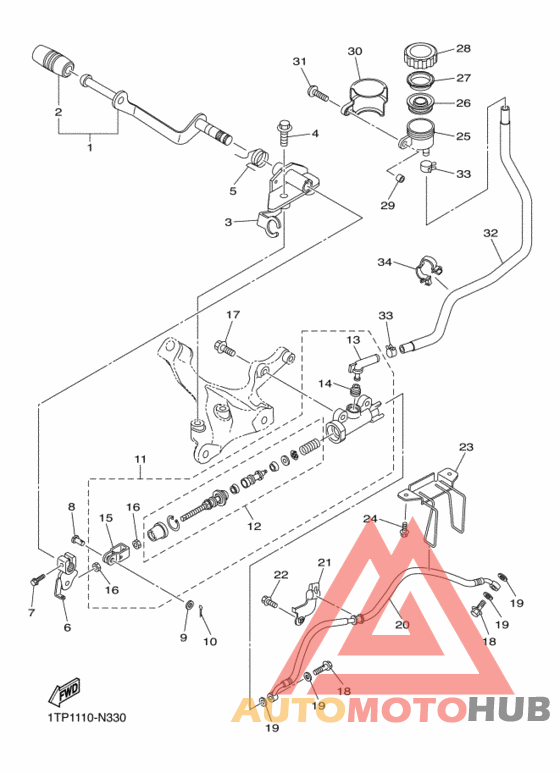 Задний торм цилиндр