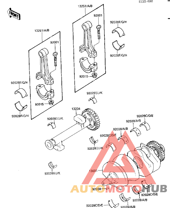 Вал коленчатый